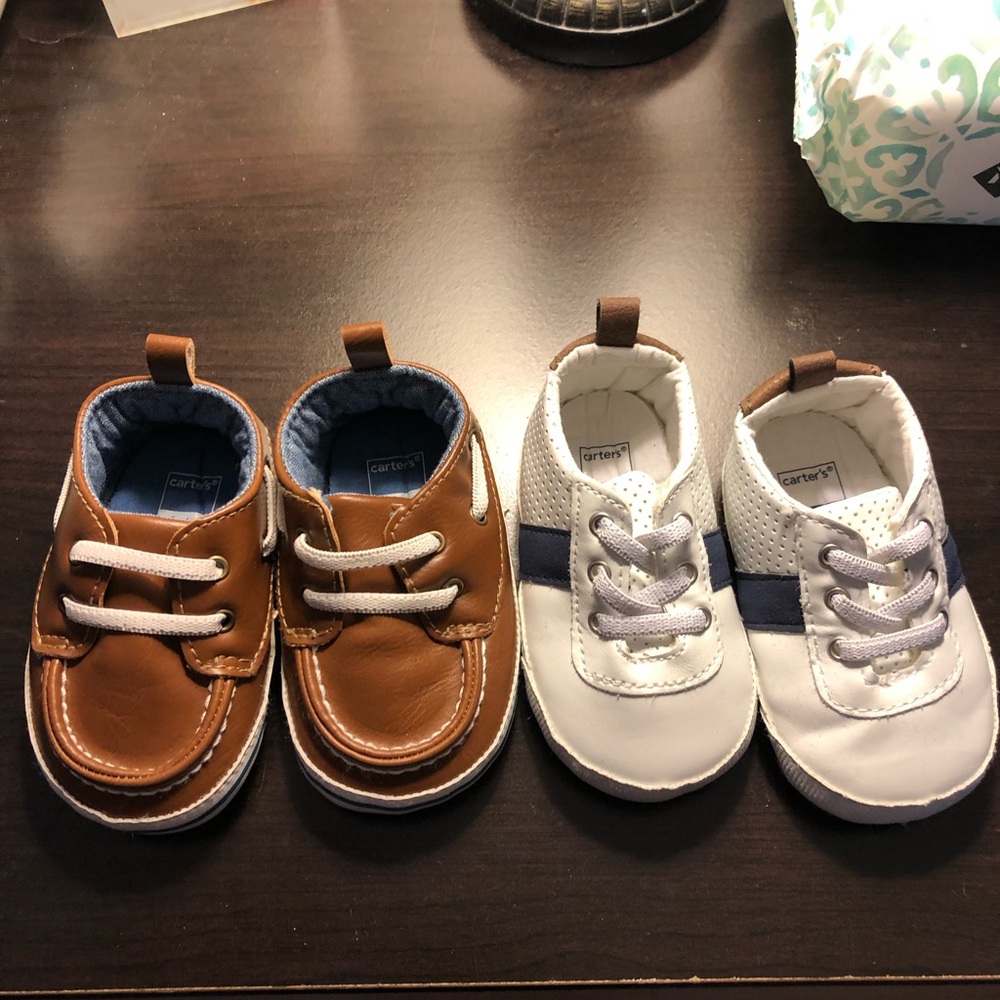 Carter’s boy shoes 3-6months